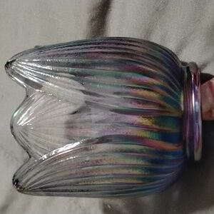 Fenton violet carnival votive